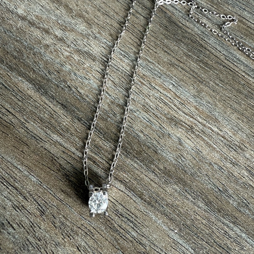 0.5ct Moissanite Bull Head Necklace in Sterling Silver